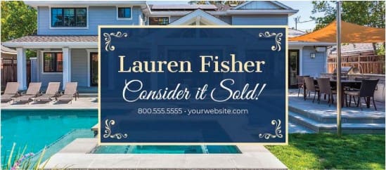 real estate facebook cover template