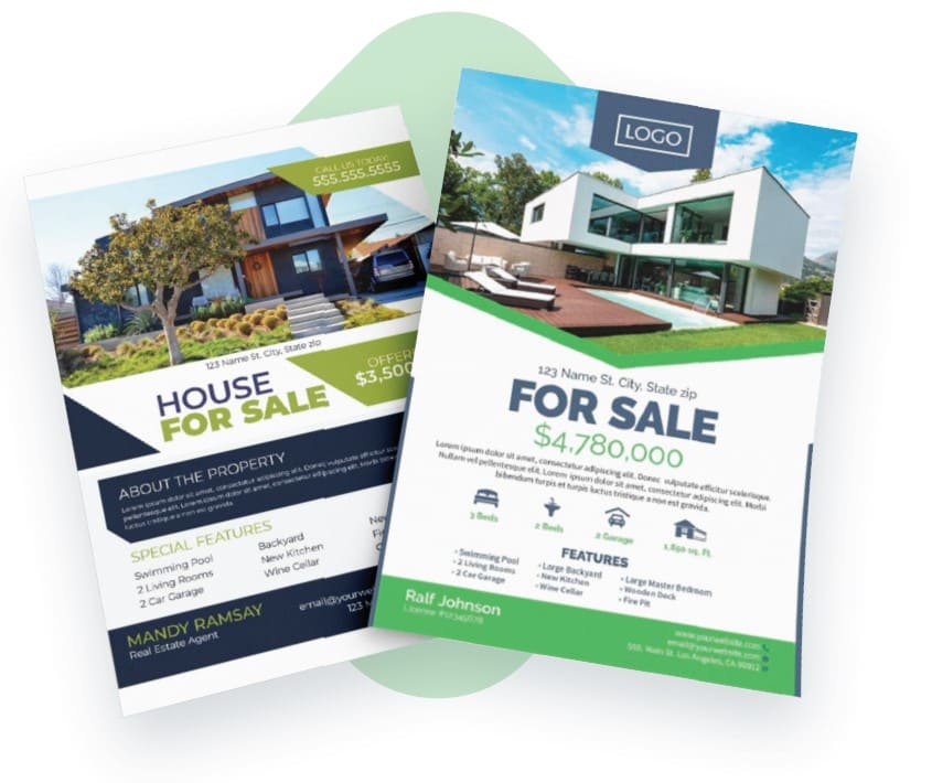 real estate print marketing templates