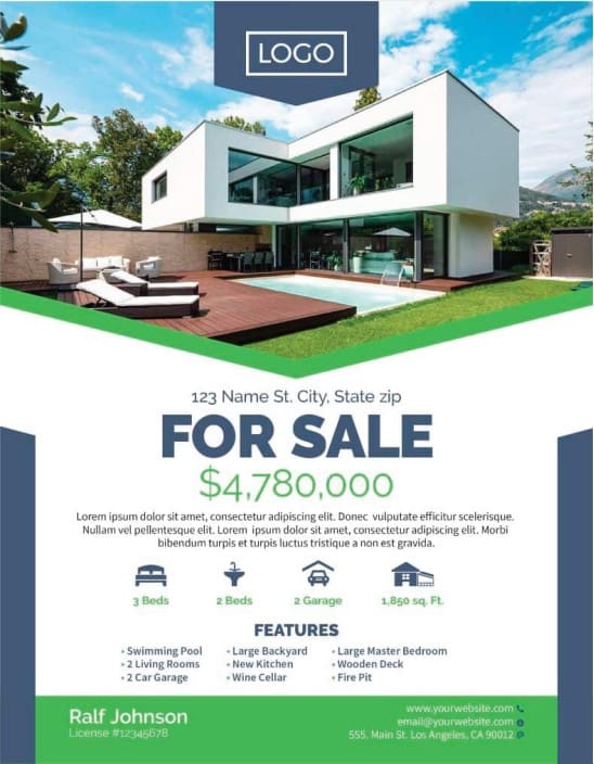 real estate flyer template