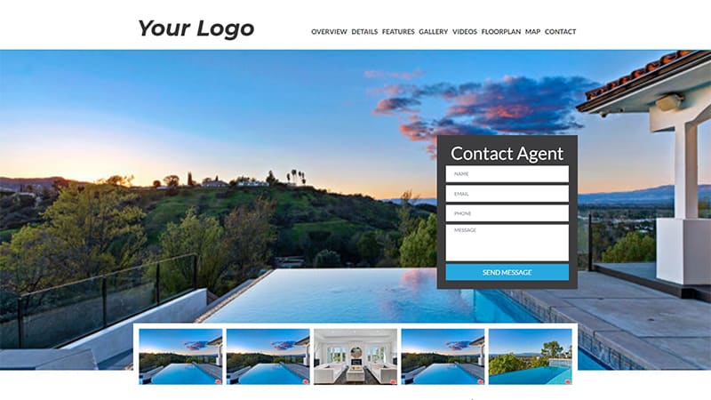 real estate single property website template