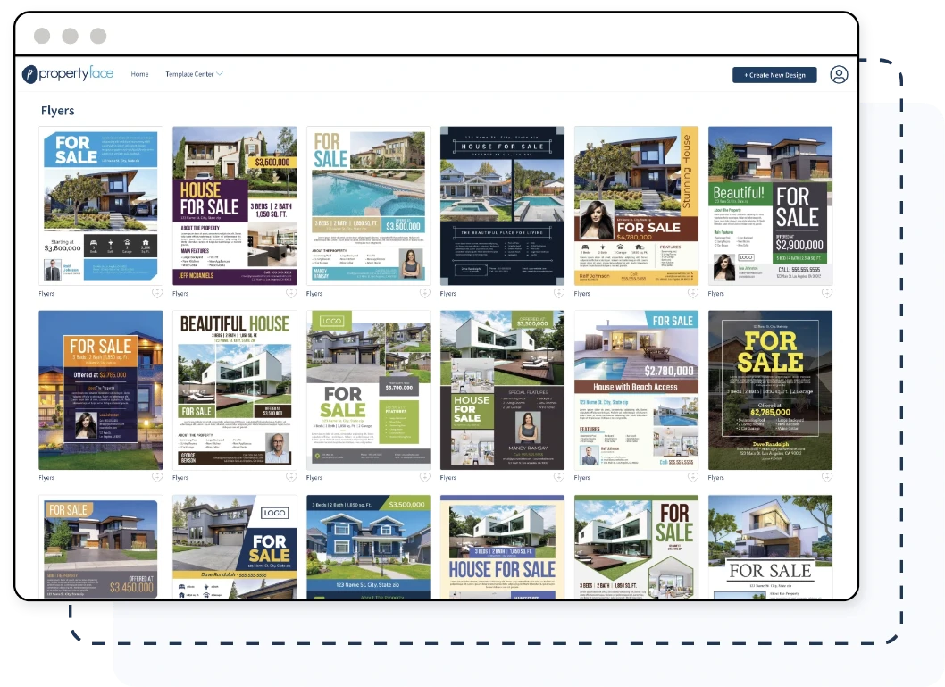 real estate print marketing templates